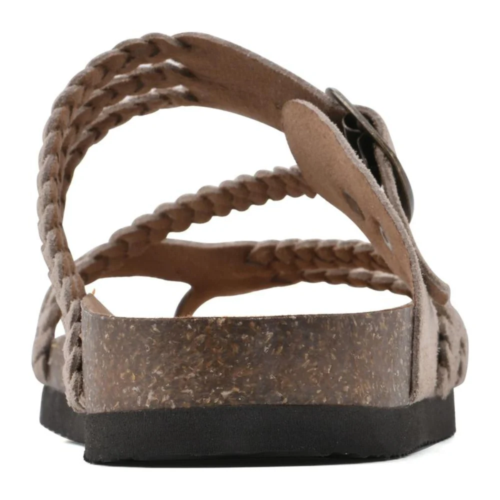 Hayleigh Braided Cork Sandals – Ergonomic Arch Support & Boho Style