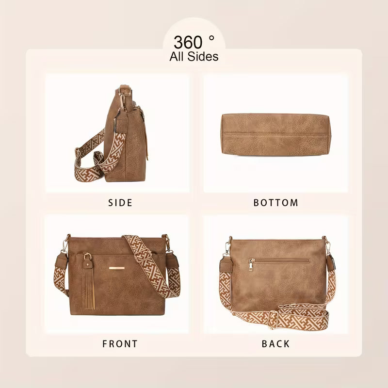 Women's Tote Bag New Fashionable Large Capacity Solid Color Simple PU Suitable for Casual Commuting Daily Shopping