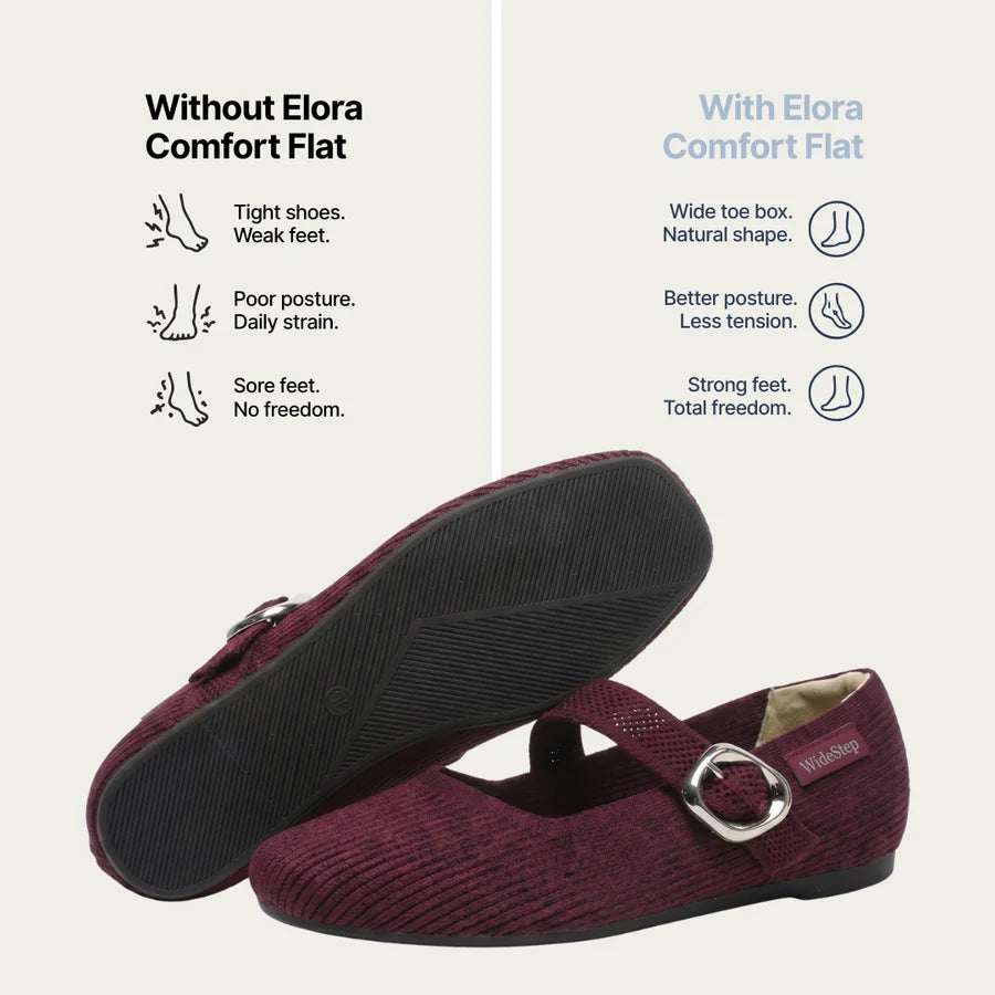 Elora Comfort posture-supporting flats