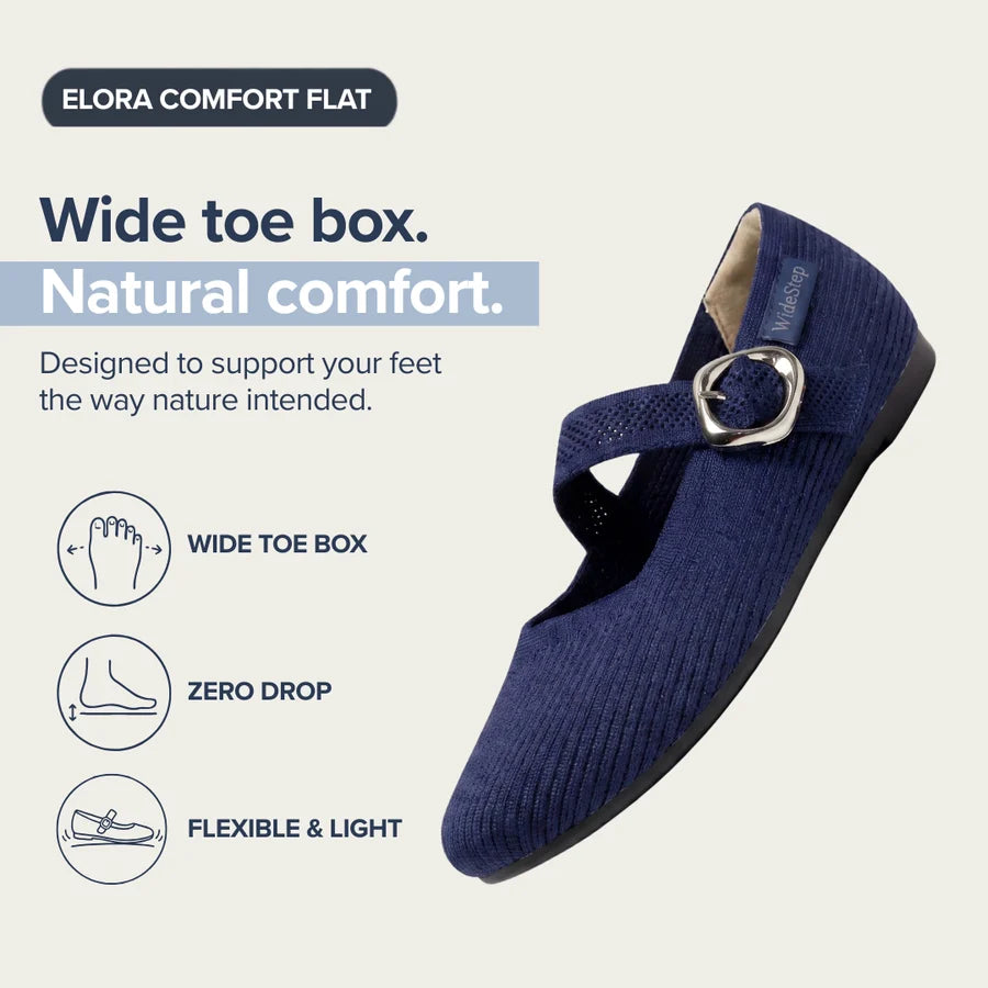 Elora Comfort posture-supporting flats