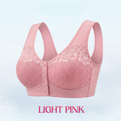 Front Closure Breathable Cotton Lifting Bra for Seniors