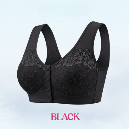 Front Closure Breathable Cotton Lifting Bra for Seniors