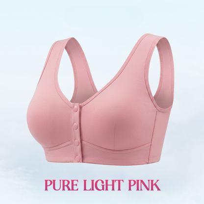 Front Closure Breathable Cotton Lifting Bra for Seniors