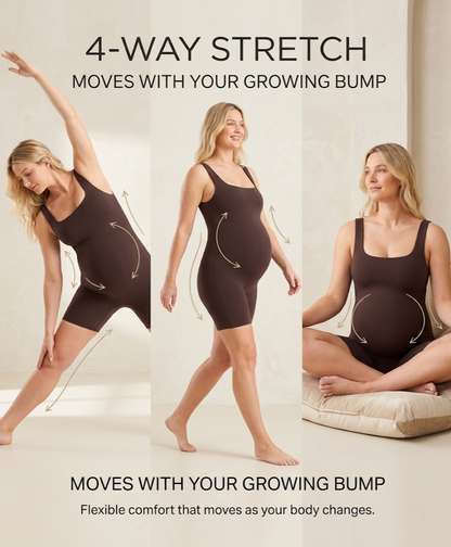 Auraliftbra — flattering maternity romper that moves with your changing body