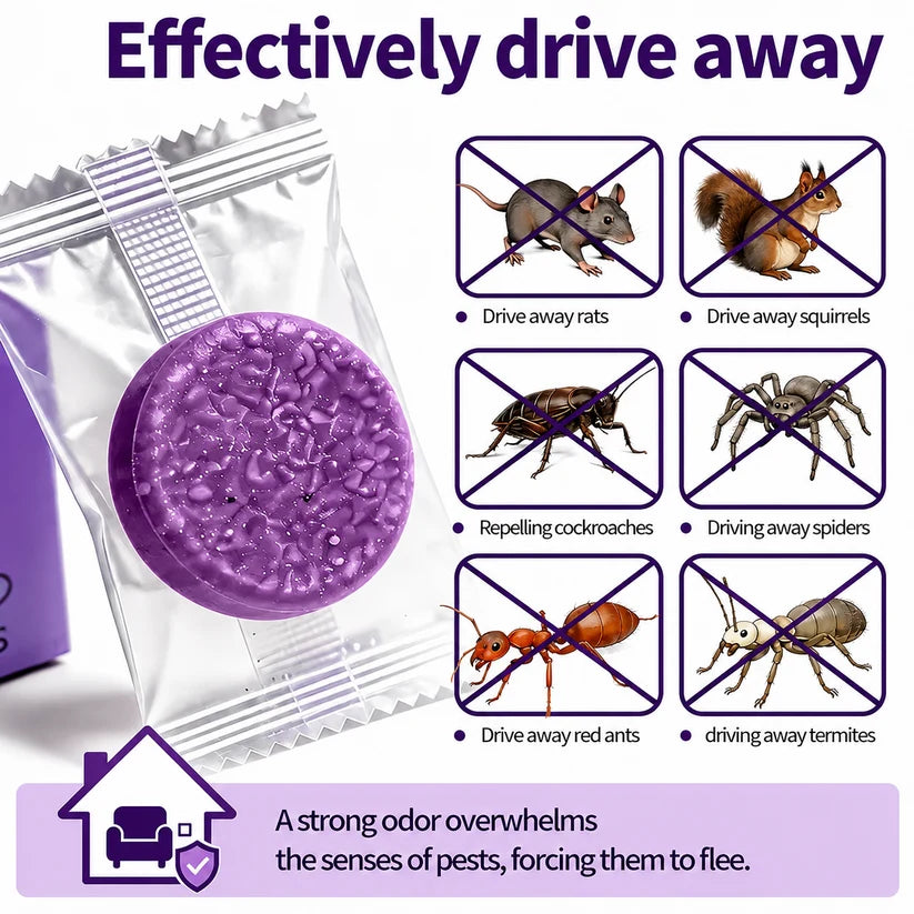 🐭 All-Natural Peppermint & Cinnamon Pest & Rodent Repellent Pucks 🕷️🐍