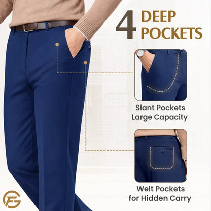 Ultra-Stretch Flexible Comfort Men's Classic Pants
