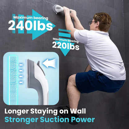 💥Last Day SALE Shower Grab Bars Suction No-Drill Bathroom Safety Handle