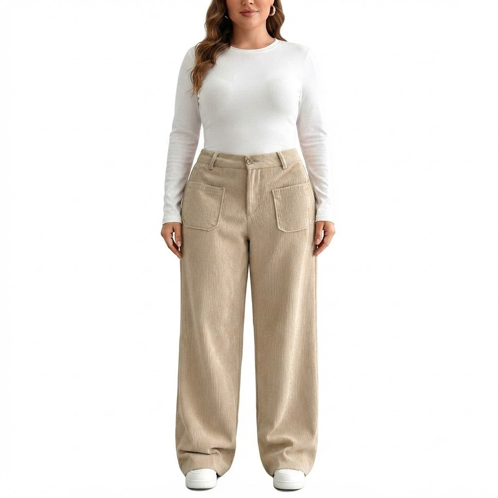 Women’s Casual Relaxed Fit Wide-Leg Pants