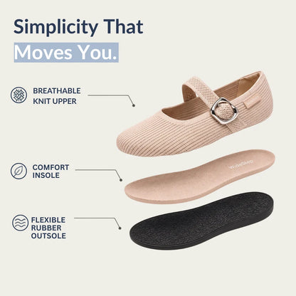 Elora Comfort posture-supporting flats