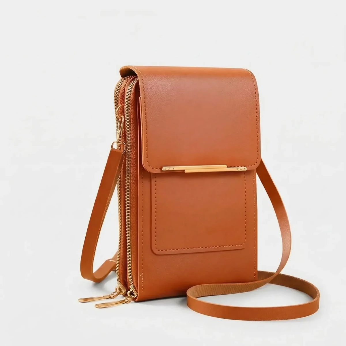 Vegan Compact Touchscreen Crossbody Bag