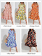 Plus Size Dresses for Curvy Women Collared Vneck Midi Summer Ruffle Dress with Pocket