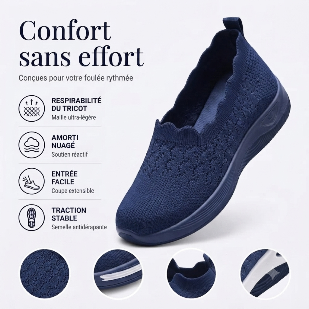 Lightweight and breathable women's walking shoes