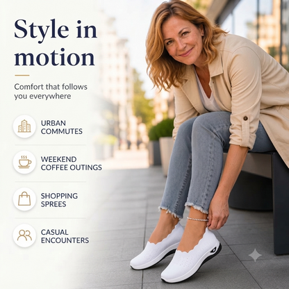 Lightweight and breathable women's walking shoes