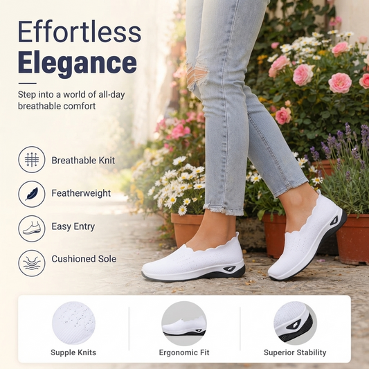 Lightweight and breathable women's walking shoes