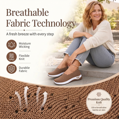 Lightweight and breathable women's walking shoes