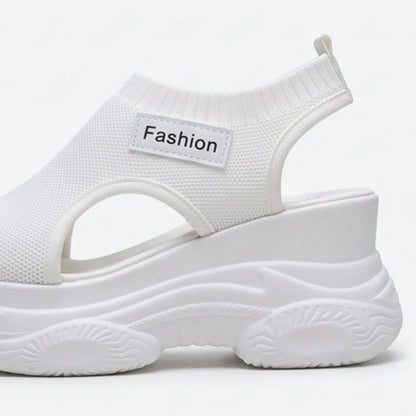 Women's Thick-Sole Fly-Woven Casual Sandals
