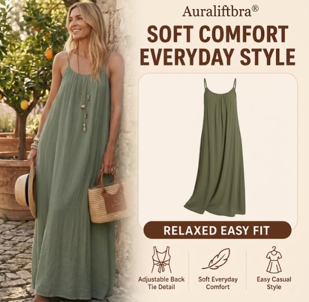 Plus Size 2026 New Women'S Backless Maxi Dress, Open Back Slip, Sleeveless Summer Sundress, Beach Resort Wear