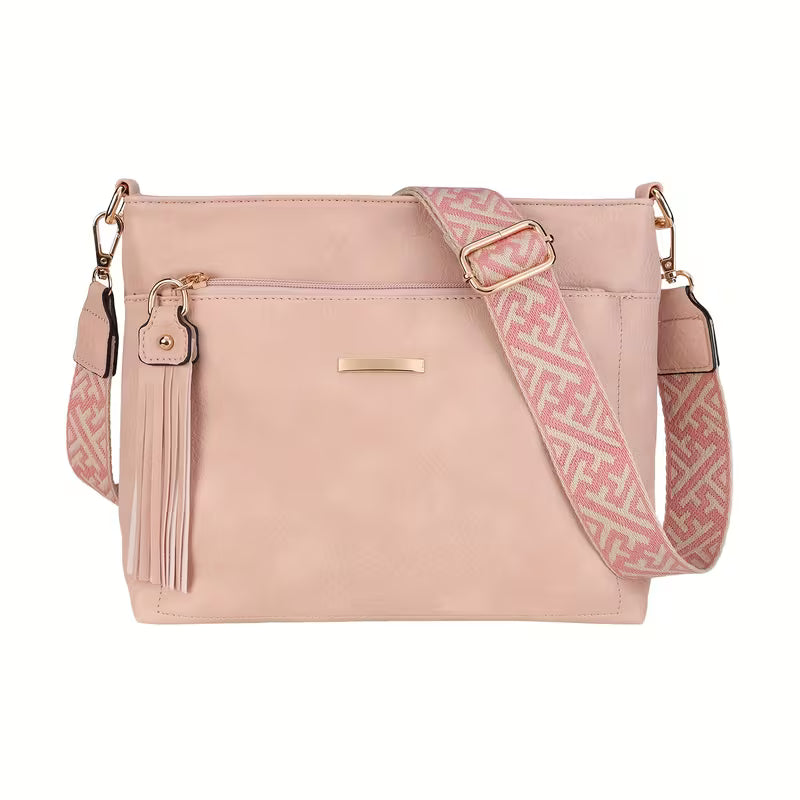 Women's Tote Bag New Fashionable Large Capacity Solid Color Simple PU Suitable for Casual Commuting Daily Shopping