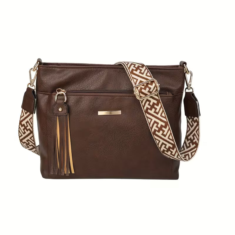 Women's Tote Bag New Fashionable Large Capacity Solid Color Simple PU Suitable for Casual Commuting Daily Shopping