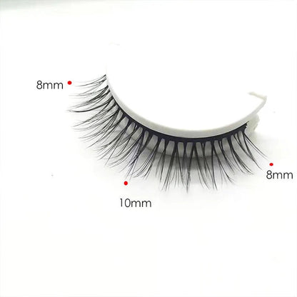 🌺 Glue-Free Self-Adhesive Lashes – 3-Second, Natural & Reusable