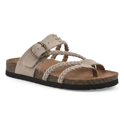 Hayleigh Braided Cork Sandals – Ergonomic Arch Support & Boho Style