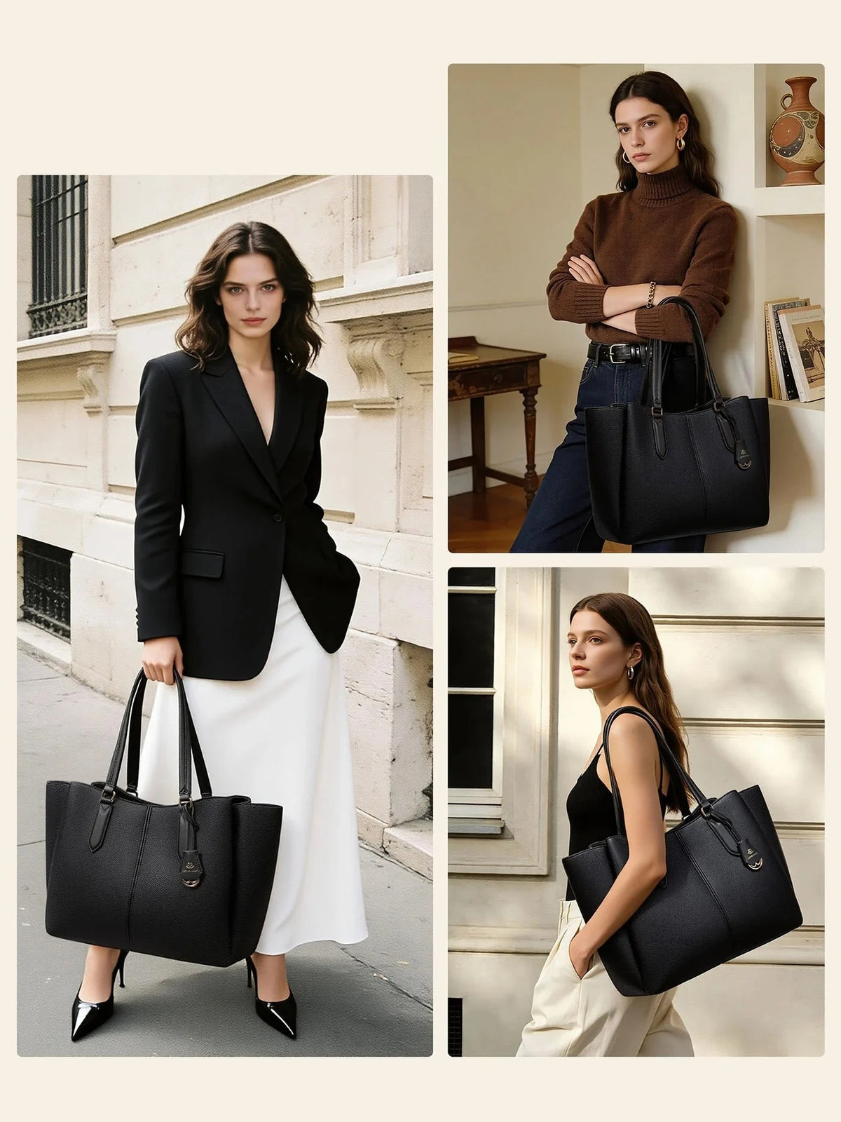 💼Laptop Tote Bag – Triple Compartments, Fits 15.6" & 17.3" Laptops