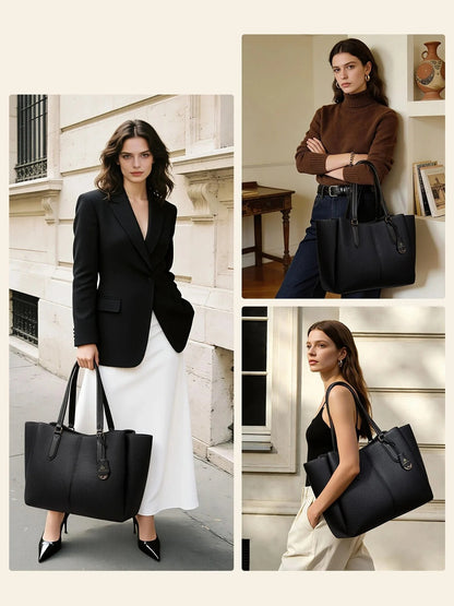💼Laptop Tote Bag – Triple Compartments, Fits 15.6" & 17.3" Laptops