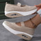 Women’s Breathable Mesh Slip-on Platform Sneakers (Soft Sole Casual Low-top Shoes)