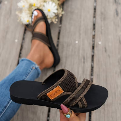 Women's Mesh Sport Sandals - Breathable Flat Slippers