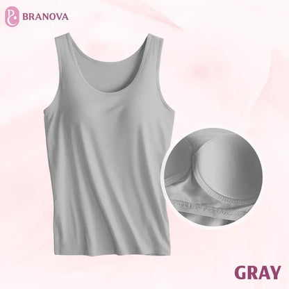 BraNova - Soft Built-In Bra Tank Top for Women