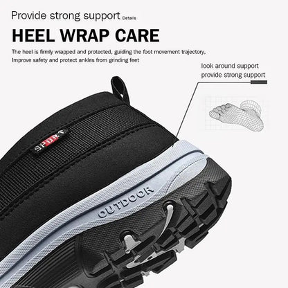 Men's Arch Support Loafers Waterproof Breathable Lightweight Non-Slip Walking Shoes