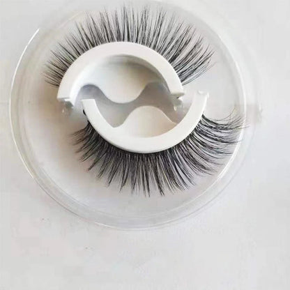 🌺 Glue-Free Self-Adhesive Lashes – 3-Second, Natural & Reusable
