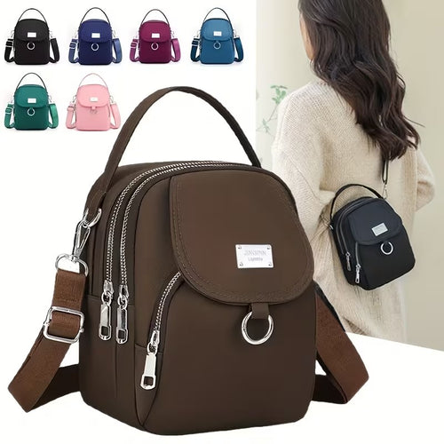 Casual Mini Crossbody with Adjustable Strap, Multi-Layer Crossbody Bag