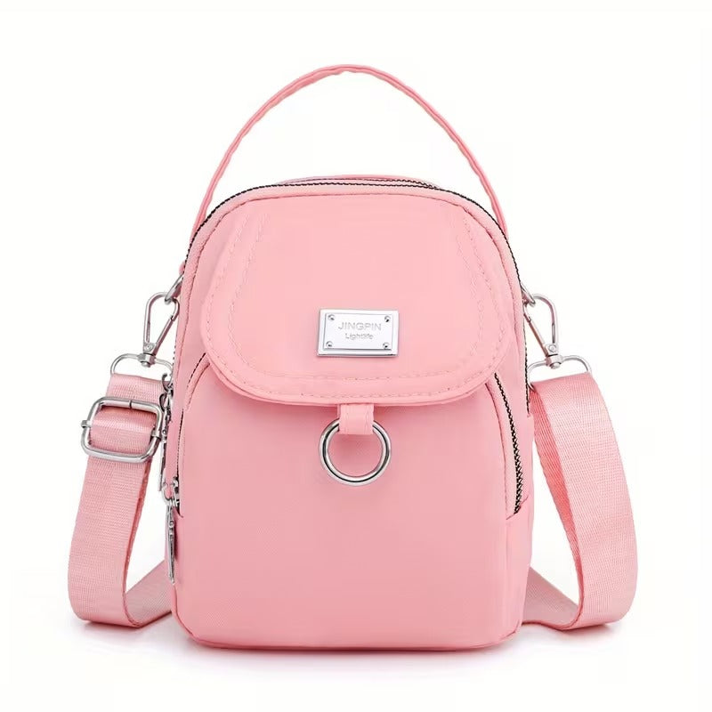 Casual Mini Crossbody with Adjustable Strap, Multi-Layer Crossbody Bag