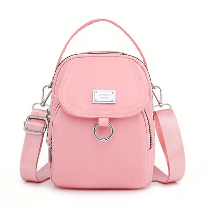 Casual Mini Crossbody with Adjustable Strap, Multi-Layer Crossbody Bag