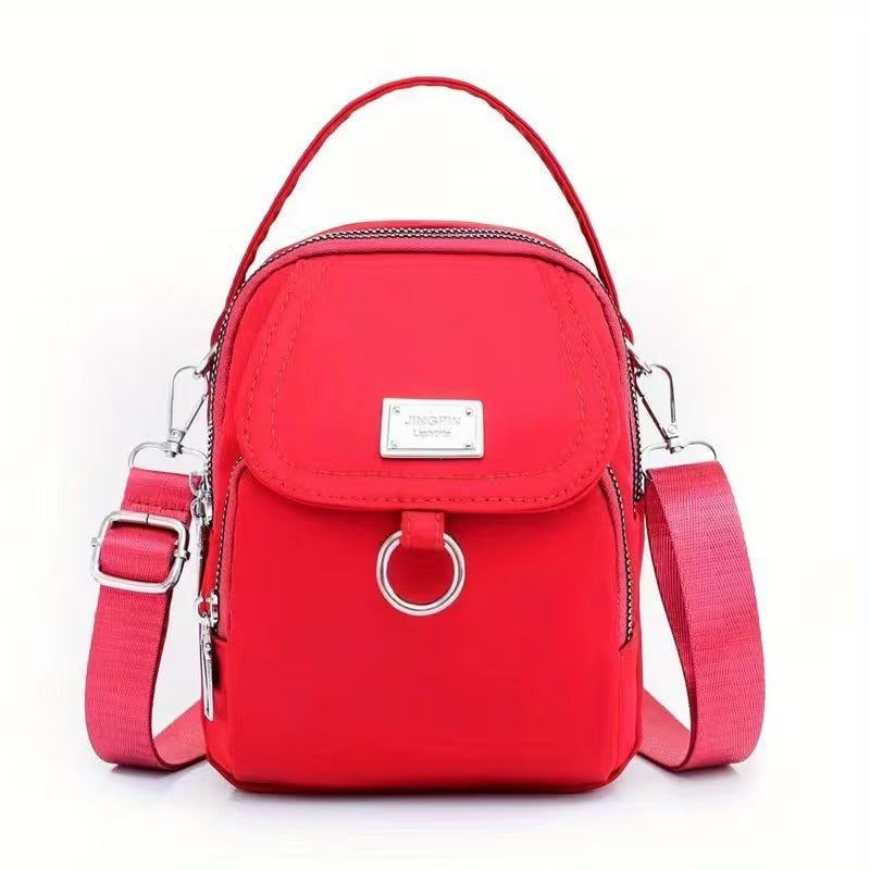 Casual Mini Crossbody with Adjustable Strap, Multi-Layer Crossbody Bag