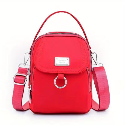 Casual Mini Crossbody with Adjustable Strap, Multi-Layer Crossbody Bag