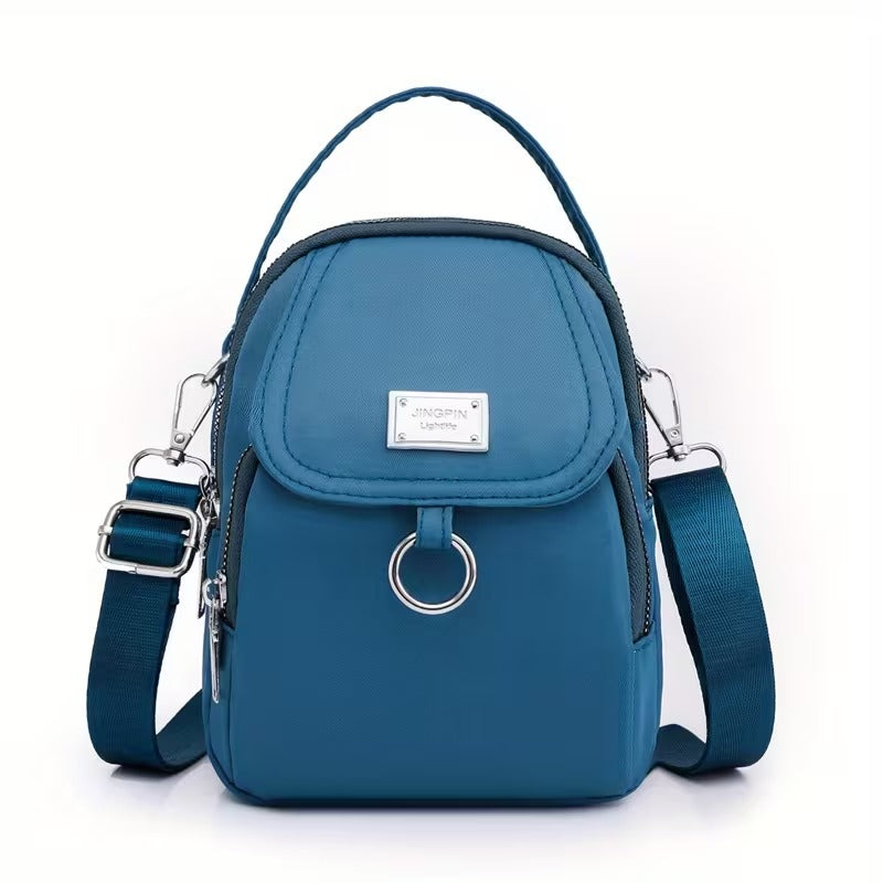 Casual Mini Crossbody with Adjustable Strap, Multi-Layer Crossbody Bag