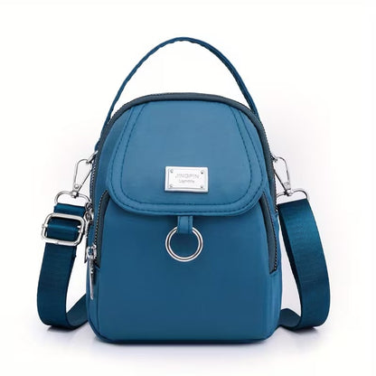 Casual Mini Crossbody with Adjustable Strap, Multi-Layer Crossbody Bag