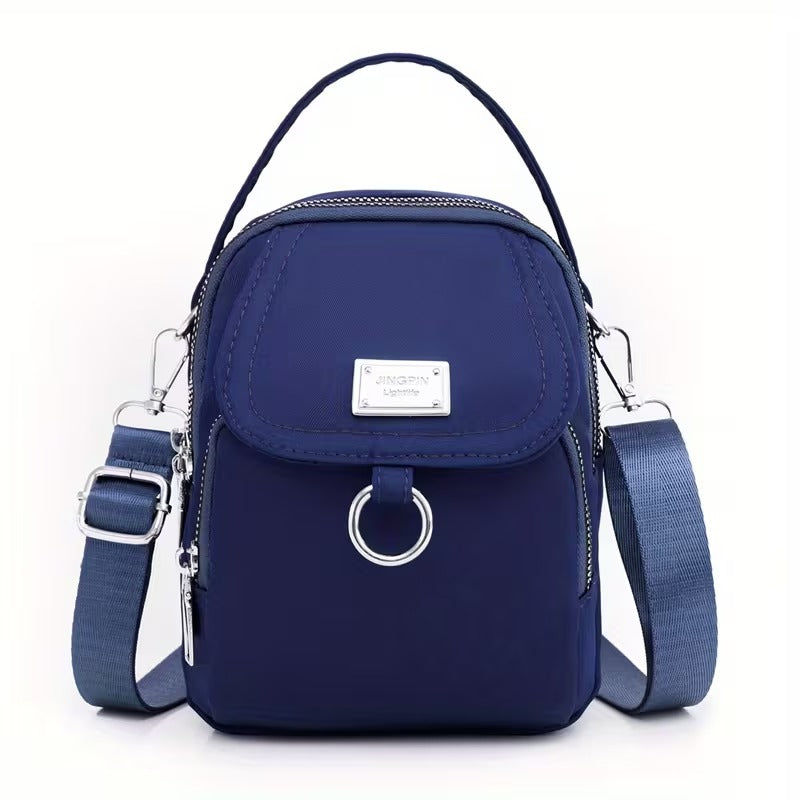 Casual Mini Crossbody with Adjustable Strap, Multi-Layer Crossbody Bag