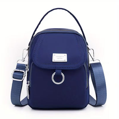 Casual Mini Crossbody with Adjustable Strap, Multi-Layer Crossbody Bag
