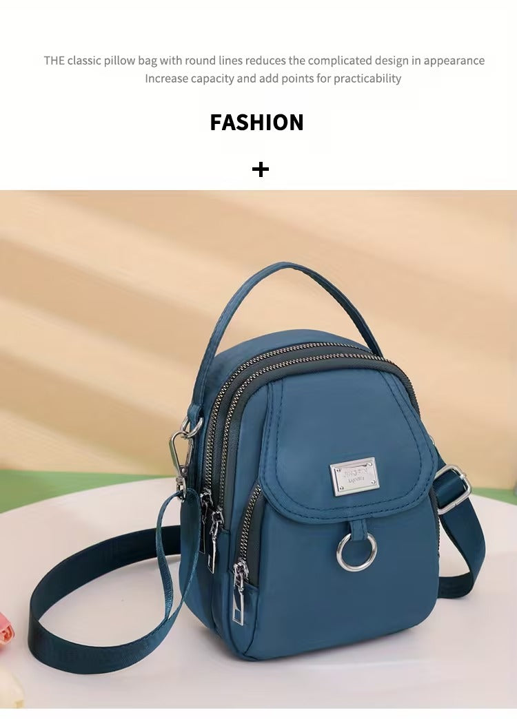Casual Mini Crossbody with Adjustable Strap, Multi-Layer Crossbody Bag