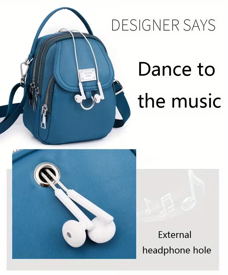 Casual Mini Crossbody with Adjustable Strap, Multi-Layer Crossbody Bag