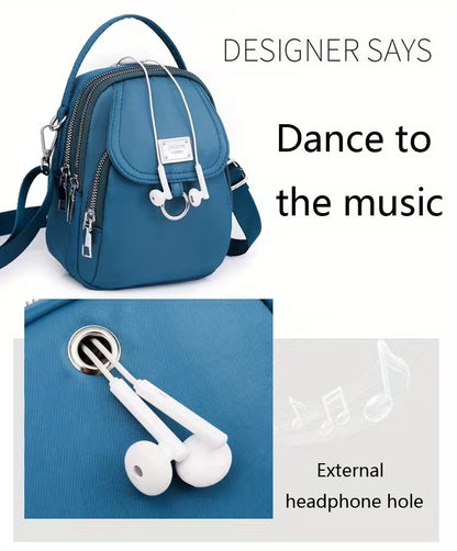 Casual Mini Crossbody with Adjustable Strap, Multi-Layer Crossbody Bag