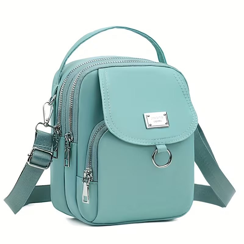 Casual Mini Crossbody with Adjustable Strap, Multi-Layer Crossbody Bag