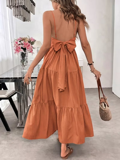 Solid Color Off-the-Shoulder Dress for Women