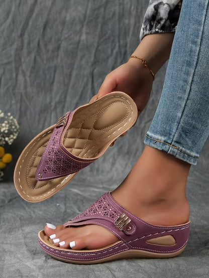 CloudStep Chic Wedge Sandals for Women – Lightweight, Breathable, & Pain-Free Daily Wear
