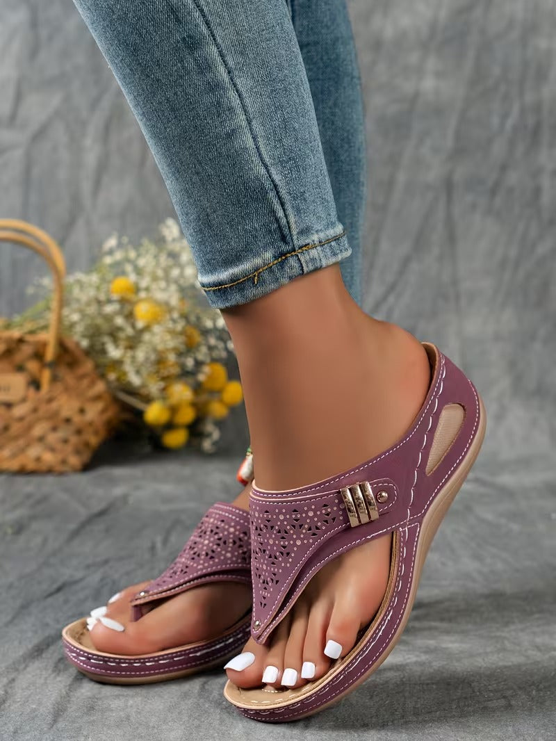 CloudStep Chic Wedge Sandals for Women – Lightweight, Breathable, & Pain-Free Daily Wear