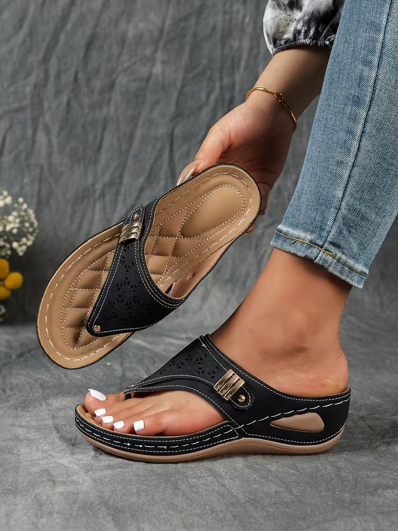 CloudStep Chic Wedge Sandals for Women – Lightweight, Breathable, & Pain-Free Daily Wear