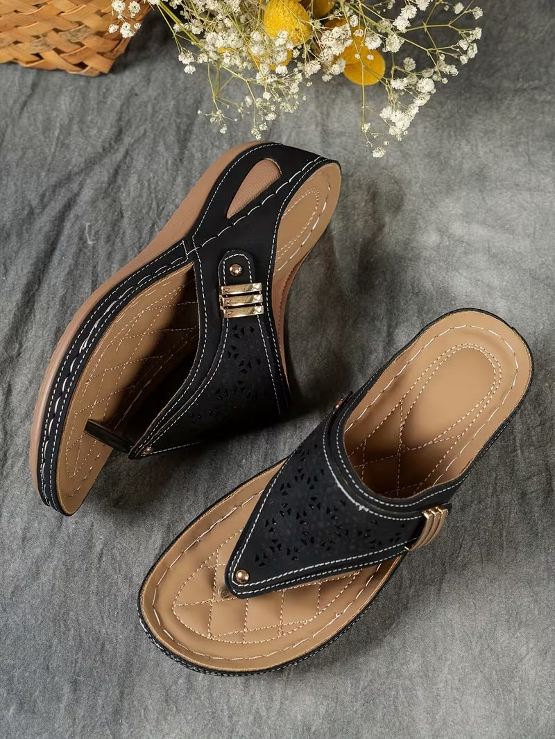 CloudStep Chic Wedge Sandals for Women – Lightweight, Breathable, & Pain-Free Daily Wear